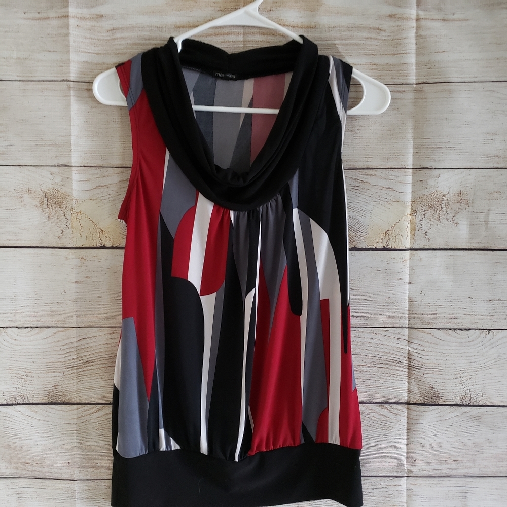 Maurices Blouse Women Cowl Neck Size S